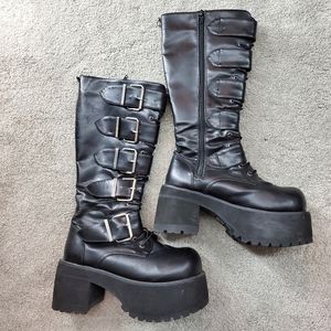 Goth Buckle Boots - WILL be for sale soon